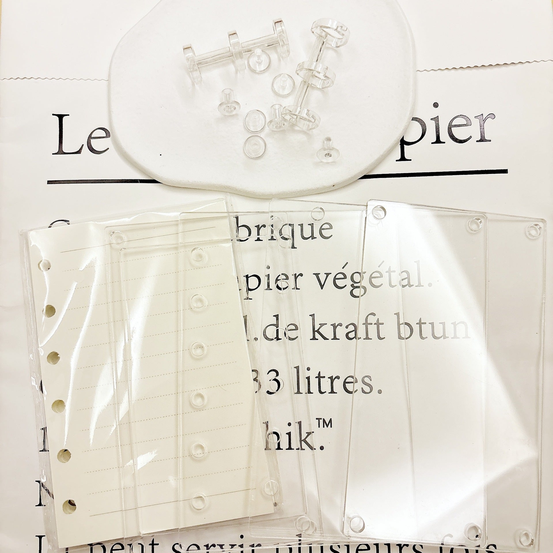 Wholesale acrylic shake book notebook loose-leaf book DIY A7 A5 Size OLY Exclusive